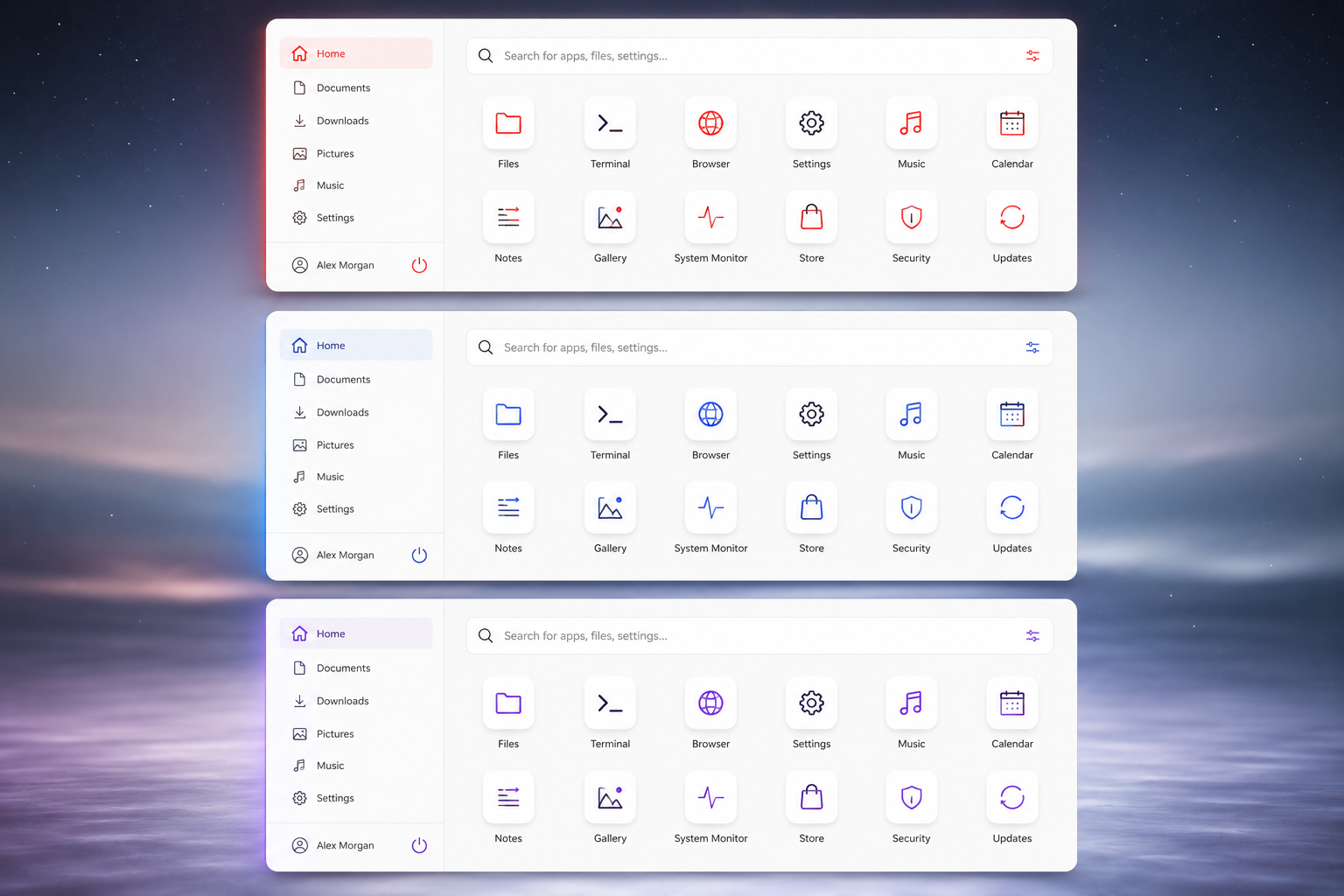 Astra themes and colour palette
